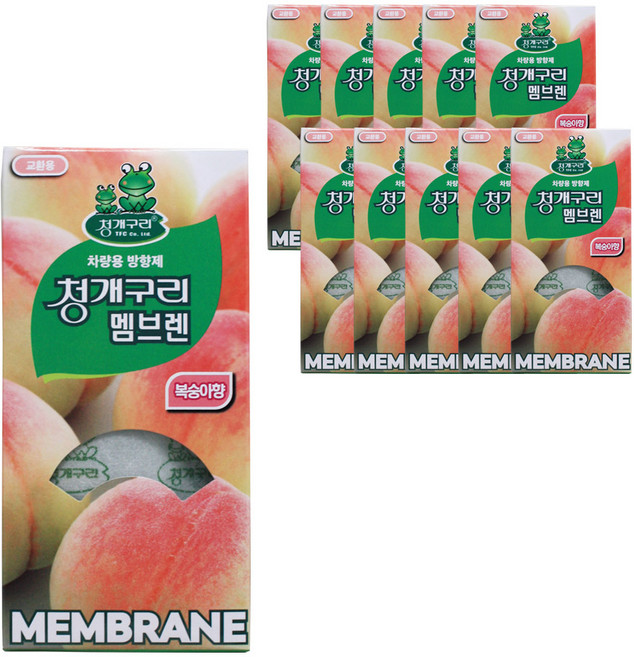 청개구리 멤브렌 방향제 복숭아 x10개, 10개, 복숭아향