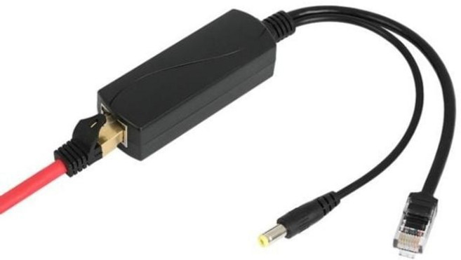 dc전원 기가 poe 스플리터 12v2a 5.5x2.1mm nx1417