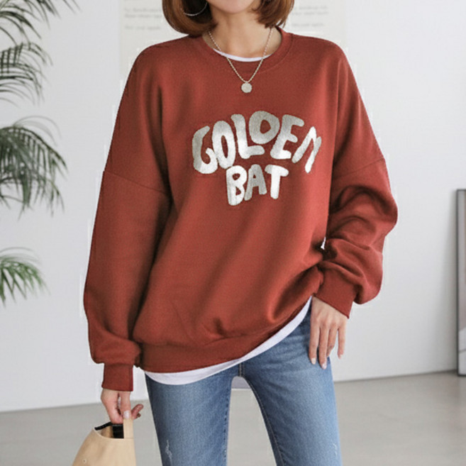 마이쏭 여성 BAT오버핏기모맨투맨