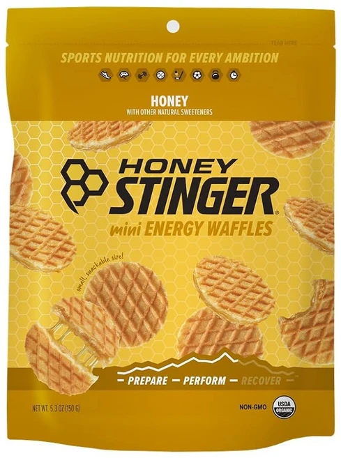 허니 스팅어 허니 와플 운동 지구력 및 성능을 위한 에너지 스트룹와펠 가정 및 헬스장용 스포츠 영양 운동 전후 와플 16개 상자 16.96온스(16팩), 1 Honey, 16 Count - 쿠팡