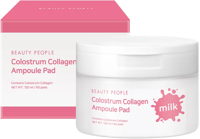 뷰티피플 초유 콜라겐 앰플 패드 120ml, 60매입, 1개 - 쿠팡