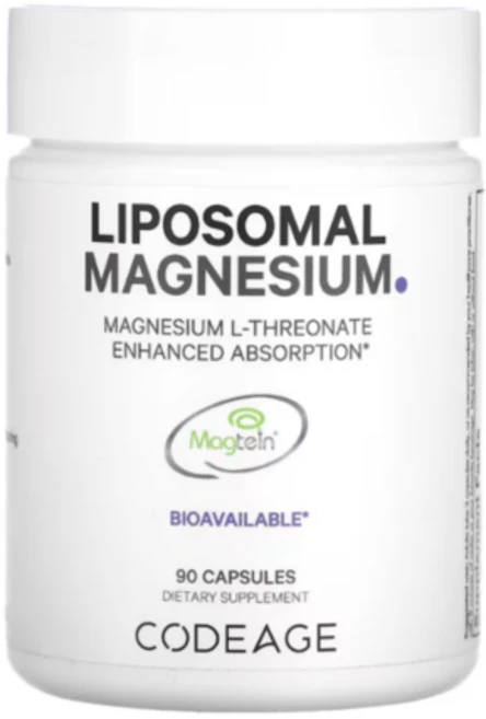 Codeage Liposomal Magnesium 코드에이지 마그네슘 엘 트레오네이트 인지질 복합체 해바라기 레시틴 함유 90정, 1개 - 쿠팡