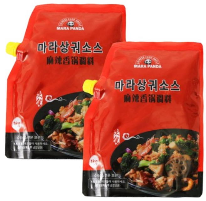 마라판다 마라상궈소스강 업소용 1kg, 2개