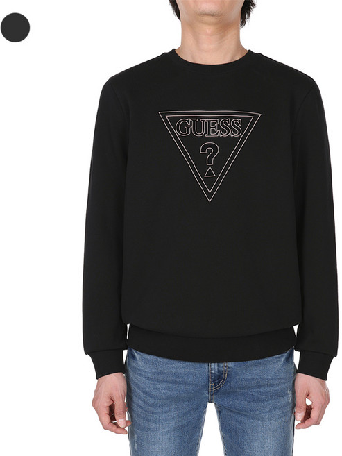 게스 남성 무테삼각 후로피 로고 FLEECE SWEATSHIRT KN4K04C5