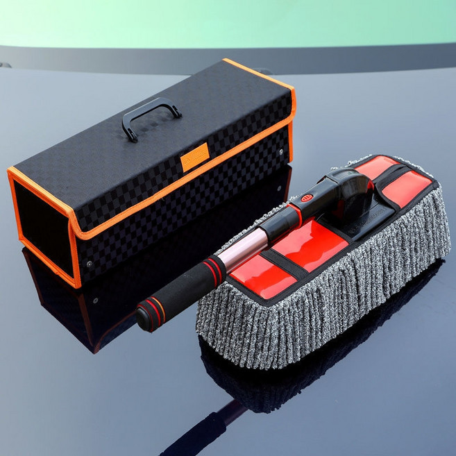 인사이트셀 차량용 먼지털이개 가방 세트 길이조절 회전형, 1개