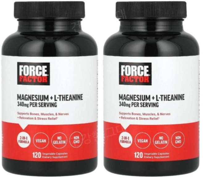 포스팩터 L 엘 테아닌 마그네슘 120캡슐 2개 Magnesium Theanine, 120정 - 쿠팡