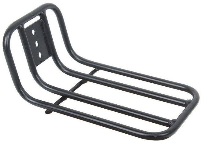 굵은 산악 짐받이 사이클링 화물 자전거짐대 수하물 앞짐받이 브래킷 검은색 블랙 접이식, 1개