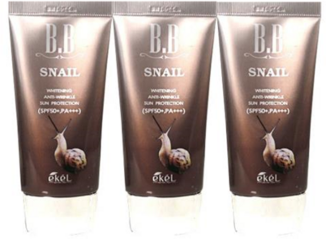 이켈 달팽이 스네일 비비크림 SPF50 50mlx3개, 3개