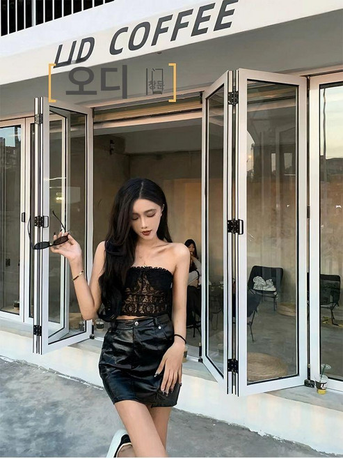 테이크아웃창문 폴딩 샷시 상하 폴딩도어 창 맞춤제작, 좌우 접이식