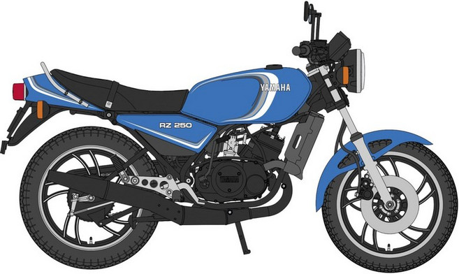 (Hasegawa) 112 RZ250 (4L3) YAC (1982) 21774 하세가와 야마하 리미티드 플라스틱 모델