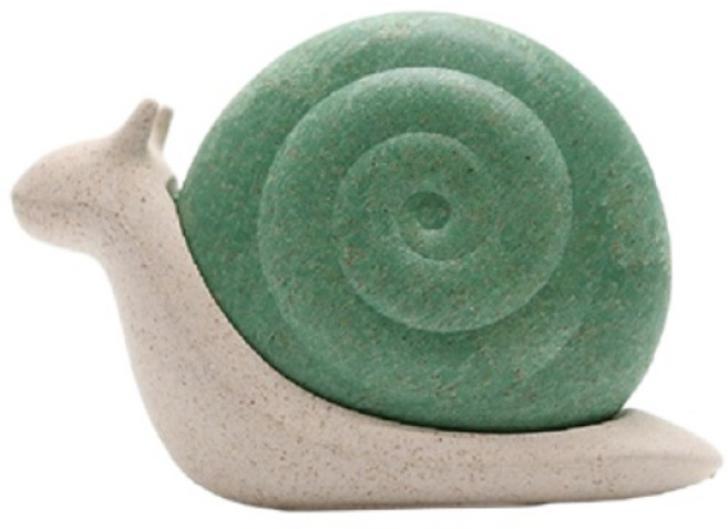 택배 언박싱 커터 달팽이 자석 택배칼, 그린