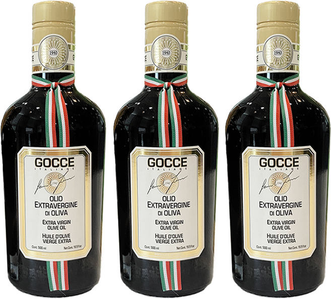 시칠리아 고쎄 이탈리안 엑스트라 버진 올리브 오일 500ML, 3개