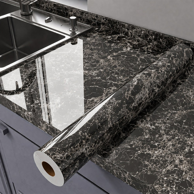 레디보드 대리석 시트지 60cm x 3m, 다크그레이