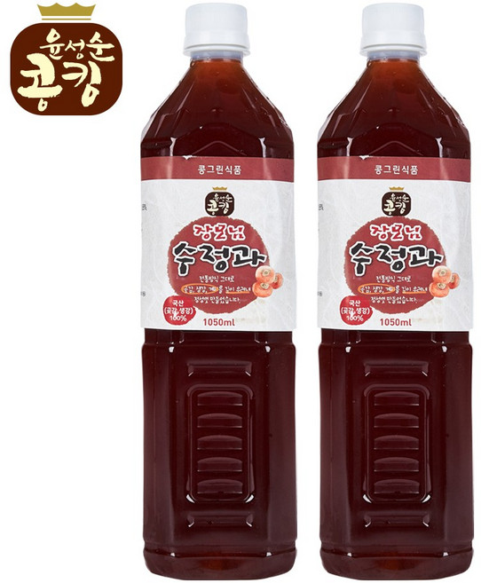윤성순 콩킹 장모님수정과1050ml 국산생강 전통주 (2개), 2개, 1.05L
