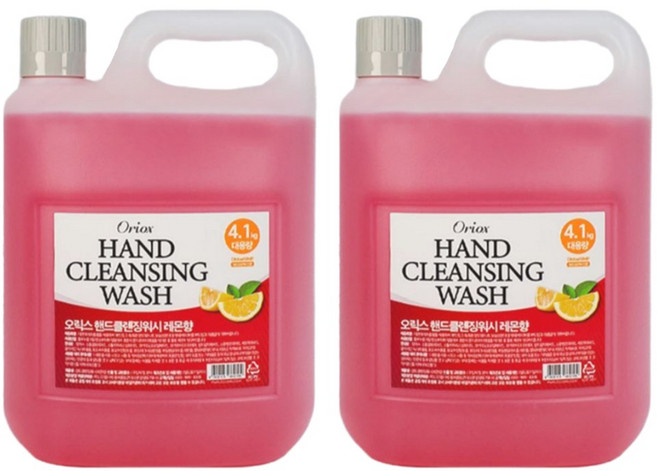 오릭스 핸드클렌징워시 레몬향, 4.1kg, 2개