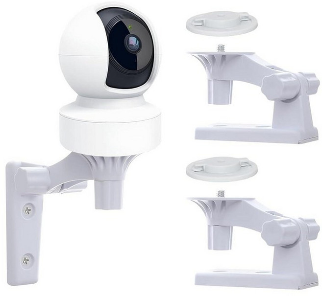 OYOCAM TP-Link Tapo C210/ C200 및 Kasa 실내 팬 EC70/ KC410S와 호환되는 벽 마운트 조절 가능한 보안 카메라 마운트 브래킷 홀더 180도
