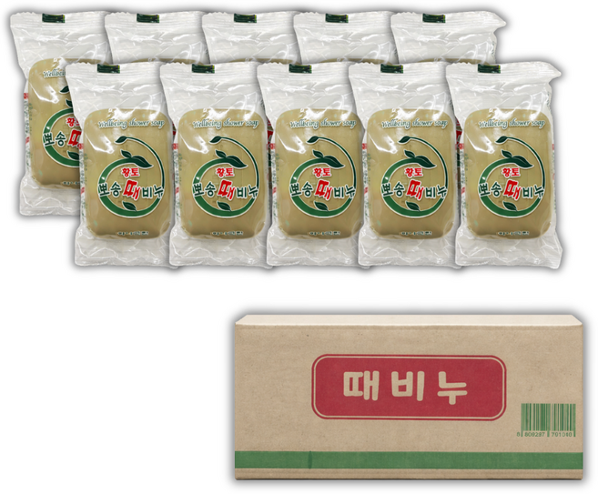 디엠코 황토 뽀송 때비누, 30개입, 125g
