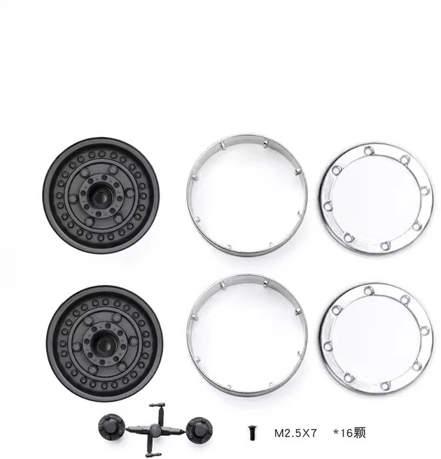 BFGoodrich 1.9인치 크롤러 타이어 직경 117mm TRX4/TRX6/SCX10 및 바하 1000 모델에 적합합니다. 액세서, 01 G06 GRC Hub a pair