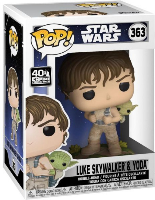 펀코 Funko 팝 스타워즈 요다와 함께 루크 훈련하기, POP! TownFunko Funko, 1개