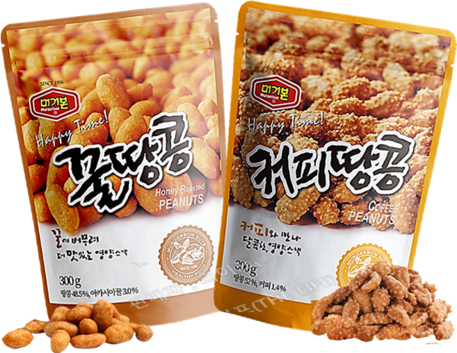 머거본 커피땅콩 300g + 꿀땅콩 300g, 1세트