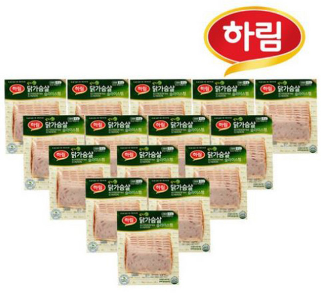 하림 밥싸먹는 닭가슴살 슬라이스, 129g, 5개