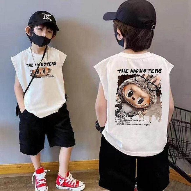 라부부 민소매 티셔츠 나시 반팔티