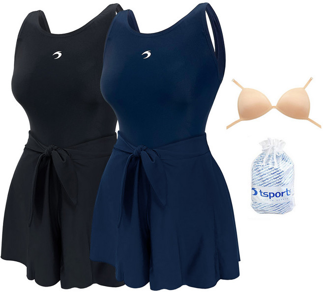 TS스포츠 여자수영복 원피스 투피스 빅사이즈 여성수영복 엄마 임산부 스파 온천 여행 기본세트 2527-2528