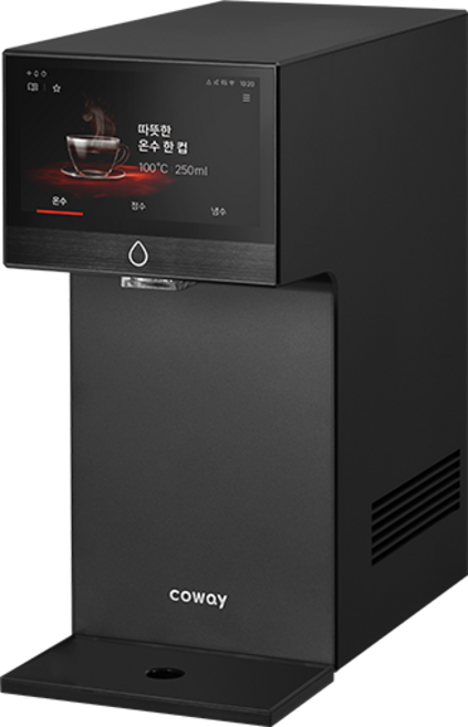 [전국 무료 빠른설치][셀프관리][풀스크린 스마트] 코웨이 아이콘 프로 pro 코웨이 직수 냉수 온수 정수기 CHP-7212N, 블루