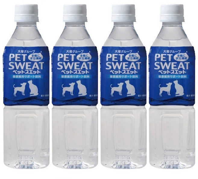 강아지 고양이 음료수 펫 전용 이온음료 음수량 늘리기, 미네랄보충, 500ml, 4개