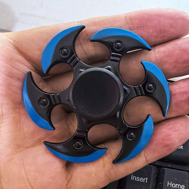 彩色後裔 精靈王 指尖陀螺, 黑色6葉斧頭, 1個