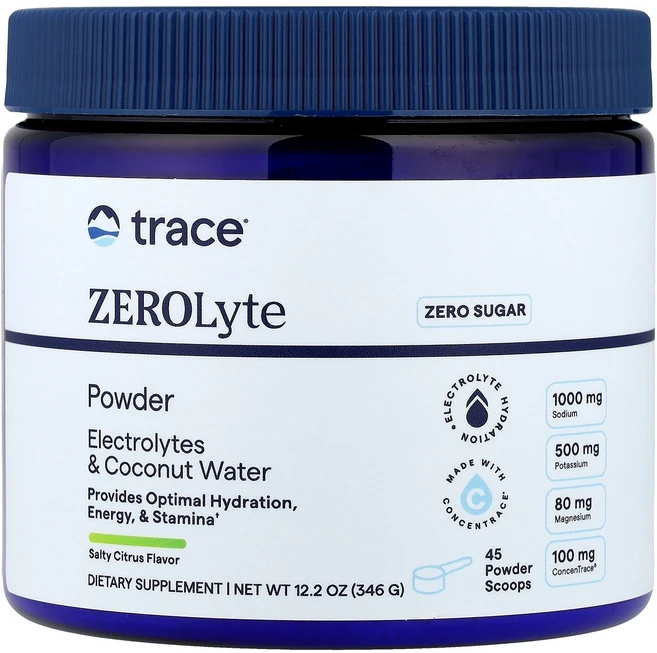 Trace ZEROLyte Powder Salty Citrus 12.2 oz (346 g), Trace, ZEROLyte Powder, Salty, 346g, 1개 - 쿠팡
