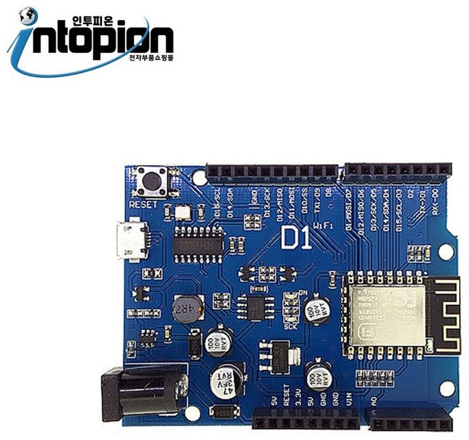 아두이노 ESP8266EX Arduino Uno 호환 D1 와이파이 보드, 1개