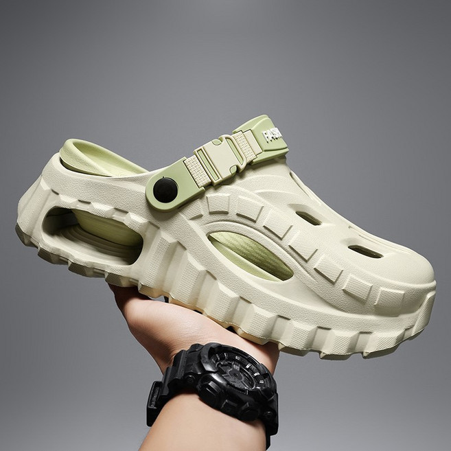 JUN ZUN EVA 남성 샌들 8CM 키높이 남자 슬리퍼 외출용 미끄럼방지 비치슈즈 A661