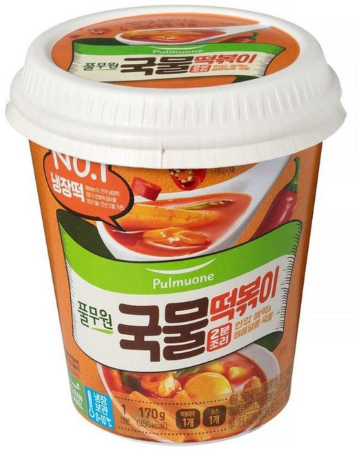 풀무원 2분조리 국물 떡볶이(1인분 용기형) 170g, 1개