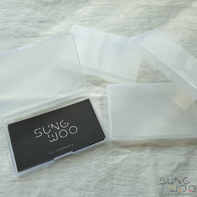 반투명 명함 케이스, 1개, 투명