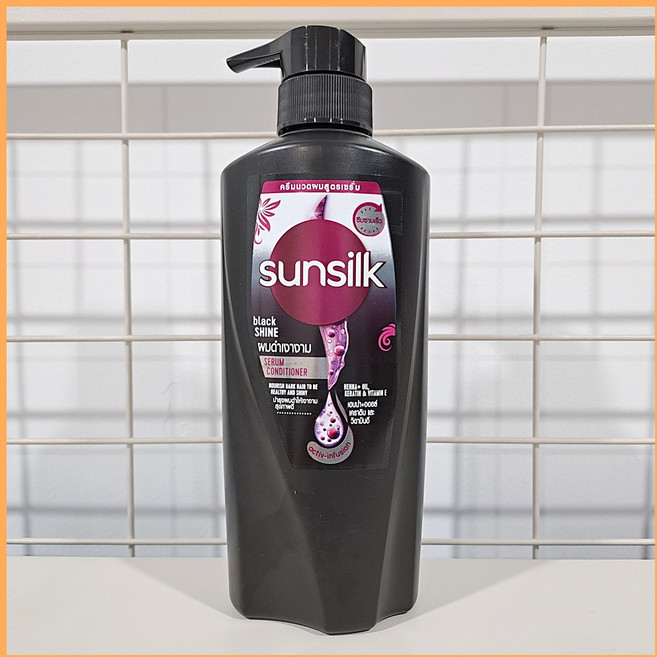 태국 썬실크(Sunsilk) 컨디셔너 블랙샤인 Black Shine, 3개, 350ml