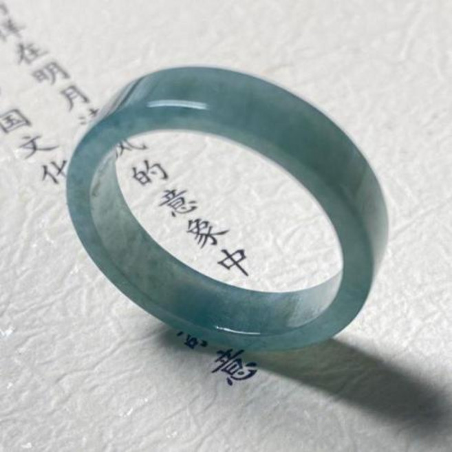 옥반지 남녀공용 천연 보석 고급 미얀마 등급 A