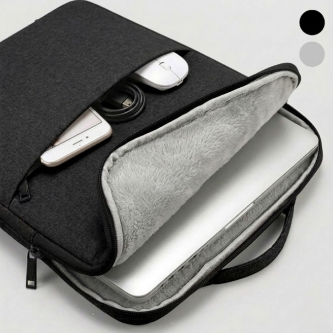 모브텐 충격보호 미니멀 노트북 파우치, 1개, 블랙