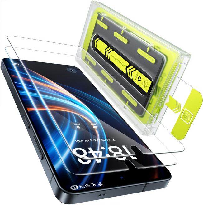 WSKEN 고화질 9H+강화유리 액정보호필름 자동흡착먼지제거수트는, 2개