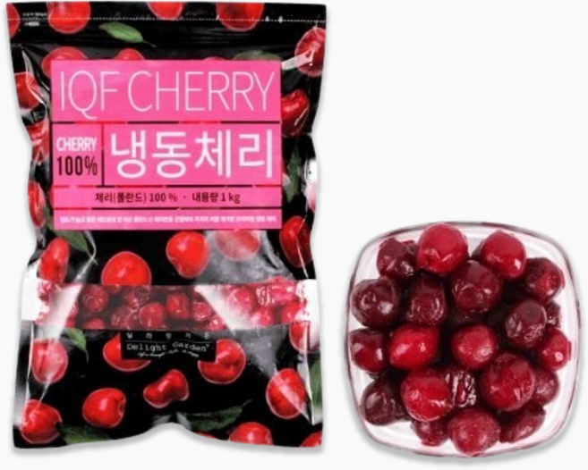 솜 냉동체리 (IQF) 아이스박스+드라이아이스포함, 1개, 1kg
