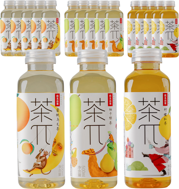 고루 차파이 중국음료 아이스티 복숭아 우롱차(5)+유자 녹차(5)+레몬 홍차(5), 1박스
