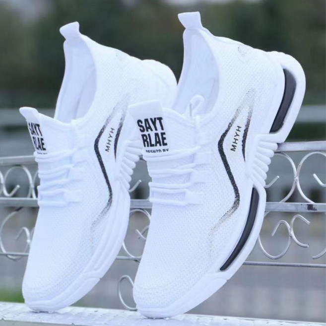 남성 니트 워킹화 운동화 슬립온 러닝화