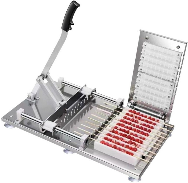 양꼬치 염통 식당 닭꼬치 상업용 육류 채소 꼬치 기계 생산 대량 간편 소꼬치 캠핑 꽂는