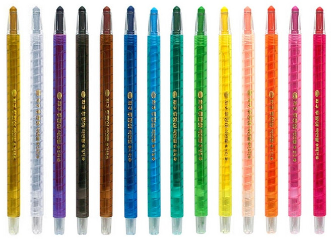 지구화학 투명이 색연필, 금색, 12개입, 1색, 12개