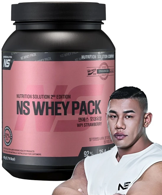 NS 포대유청 WPI 딸기맛 헬스보충제 단백질보충제, 450g, 1개 - 쿠팡
