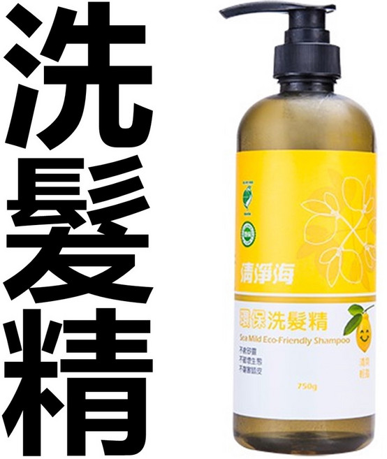 清淨海 環保洗髮精 檸檬飄香 4000g, 1個, 洗髮精750g