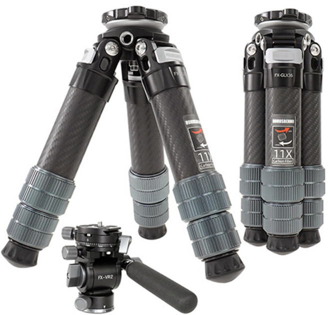 호루스벤누 FX-GLX36 카본 미니삼각대 + FX-VR2 비디오헤드, 1개