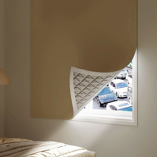 밸크로 암막 방음 커튼 단열 방음 벨크로식 현관문 창문용 암막커튼