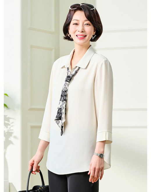 마담엘레강스 미미 타이 블라우스 241BL06