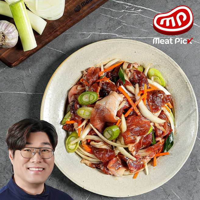 미트픽 양념 돼지불고기 간장양념 미국산, 1개, 500g